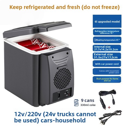Mini frigorifero per auto - auto, 6l